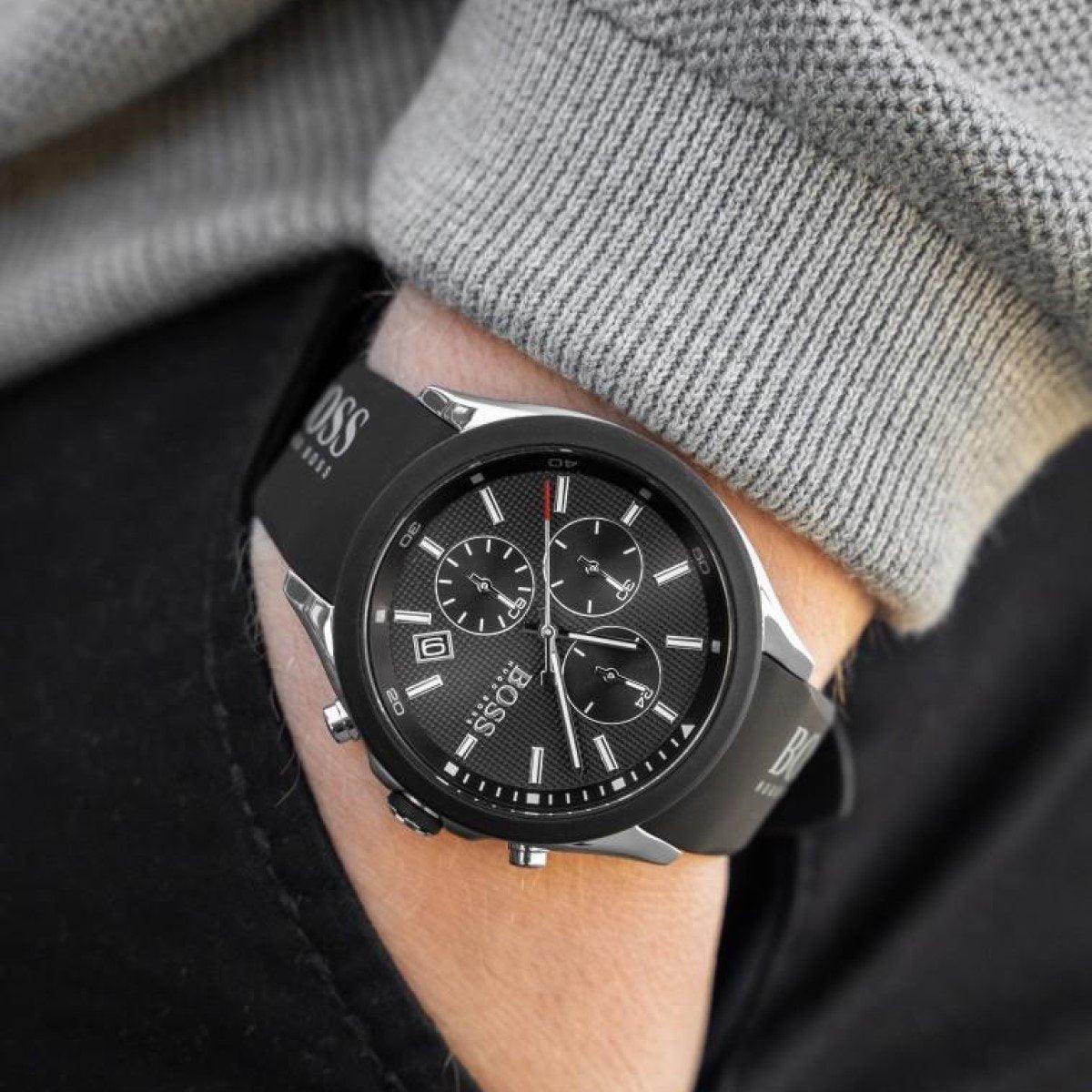 RELOJ DE PULSERA HOMBRE HUGO BOSS PLATA Y NEGRO HB1513716