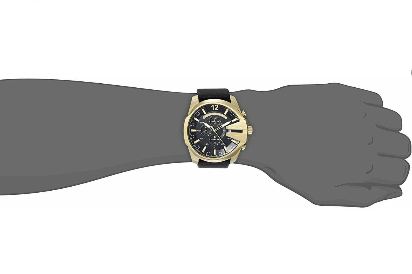 RELOJ DE PULSERA HOMBRE DIESEL DORADO Y NEGRO DZ4344