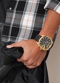 RELOJ DE PULSERA HOMBRE DIESEL DORADO Y NEGRO DZ4344