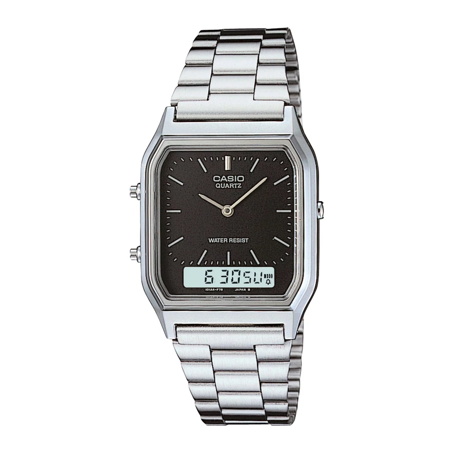 RELOJ DE PULSERA UNISEX CASIO PLATA AQ-230A-1D