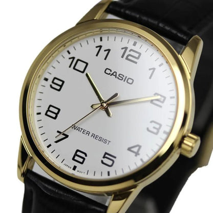 RELOJ DE PULSERA HOMBRE CASIO DORADO Y NEGRO MTP-V001GL-7B